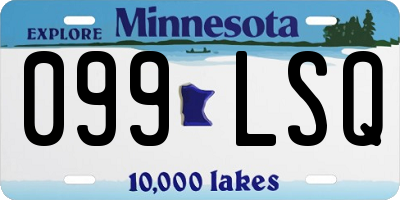 MN license plate 099LSQ