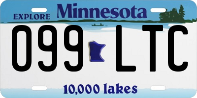 MN license plate 099LTC