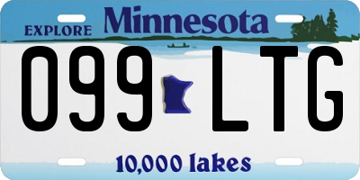 MN license plate 099LTG