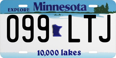 MN license plate 099LTJ