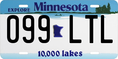 MN license plate 099LTL