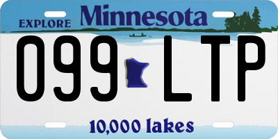 MN license plate 099LTP