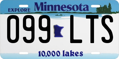 MN license plate 099LTS