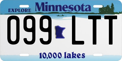 MN license plate 099LTT