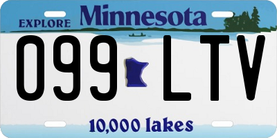 MN license plate 099LTV
