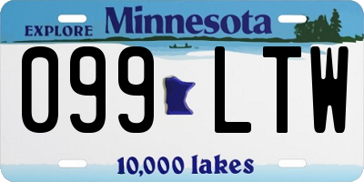 MN license plate 099LTW
