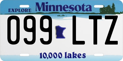 MN license plate 099LTZ