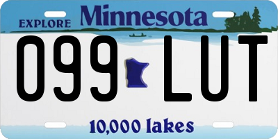 MN license plate 099LUT