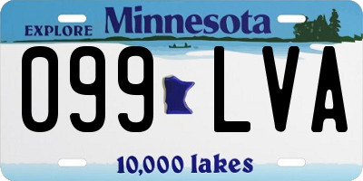 MN license plate 099LVA