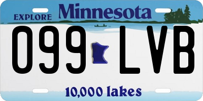 MN license plate 099LVB
