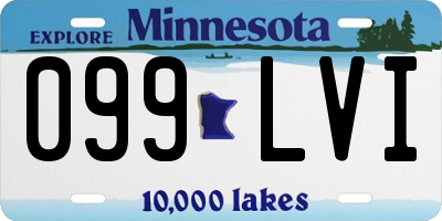 MN license plate 099LVI