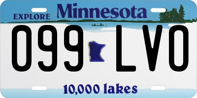 MN license plate 099LVO