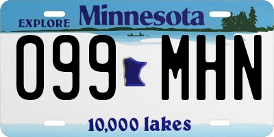 MN license plate 099MHN