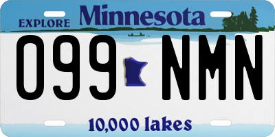 MN license plate 099NMN