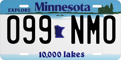 MN license plate 099NMO