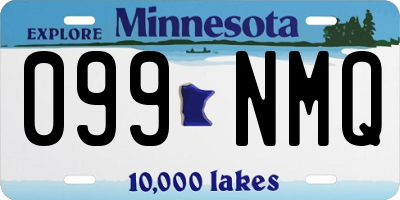 MN license plate 099NMQ