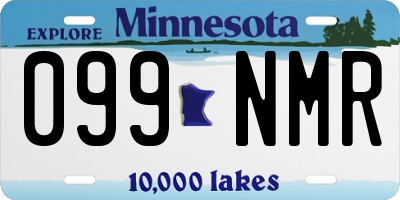 MN license plate 099NMR