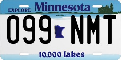 MN license plate 099NMT