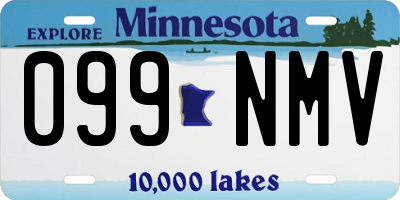 MN license plate 099NMV