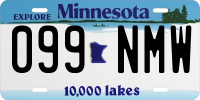 MN license plate 099NMW