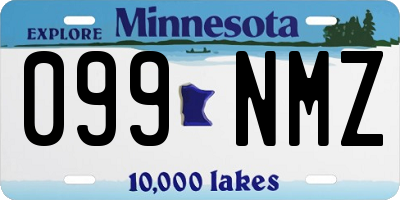 MN license plate 099NMZ