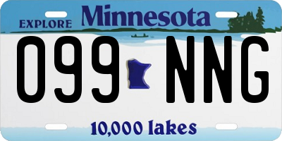 MN license plate 099NNG