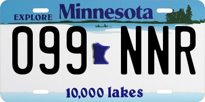MN license plate 099NNR