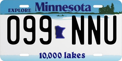 MN license plate 099NNU