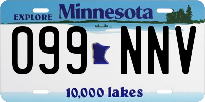 MN license plate 099NNV