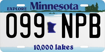 MN license plate 099NPB