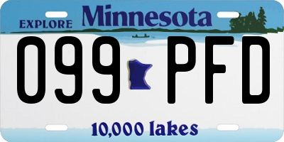 MN license plate 099PFD