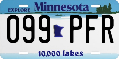 MN license plate 099PFR
