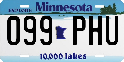MN license plate 099PHU