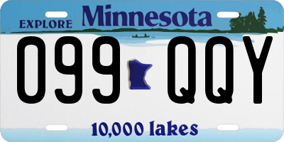 MN license plate 099QQY