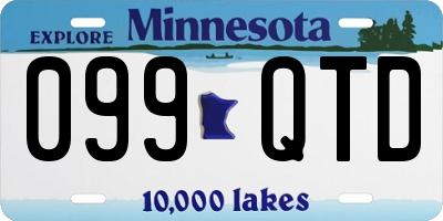 MN license plate 099QTD