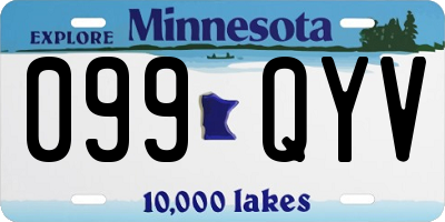MN license plate 099QYV