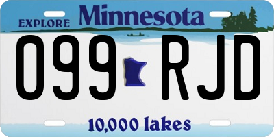 MN license plate 099RJD