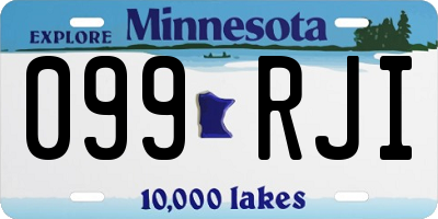 MN license plate 099RJI