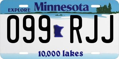 MN license plate 099RJJ