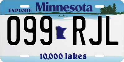 MN license plate 099RJL