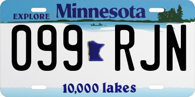 MN license plate 099RJN