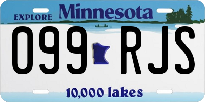 MN license plate 099RJS