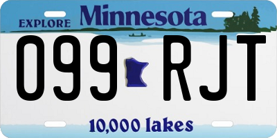 MN license plate 099RJT
