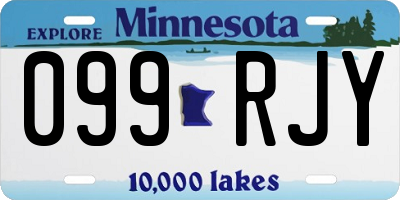 MN license plate 099RJY
