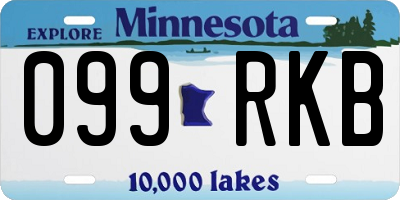 MN license plate 099RKB