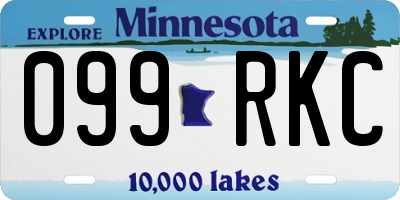 MN license plate 099RKC