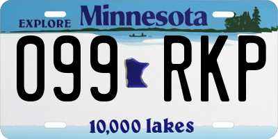 MN license plate 099RKP