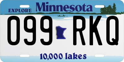 MN license plate 099RKQ