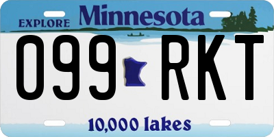 MN license plate 099RKT