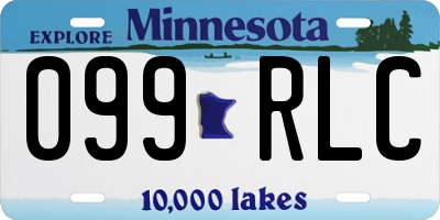 MN license plate 099RLC